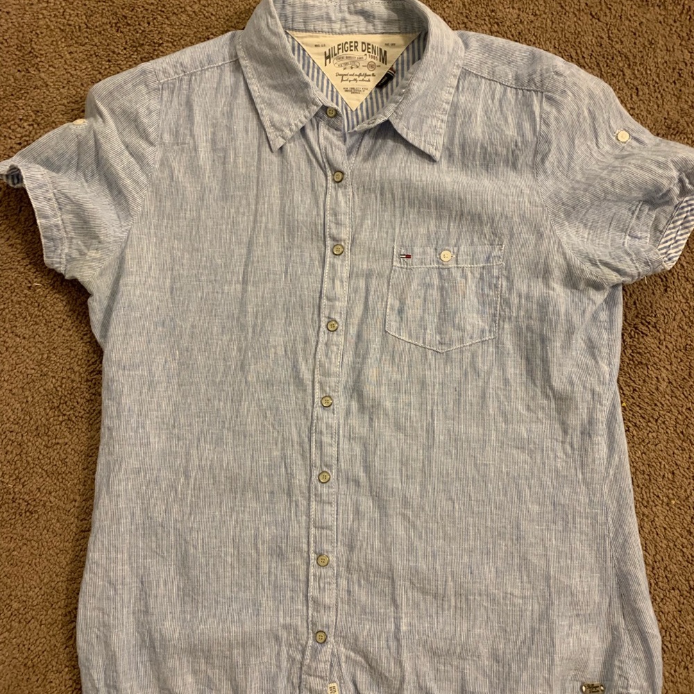 😀 Tommy Hilfiger Demin Blouse Size XL